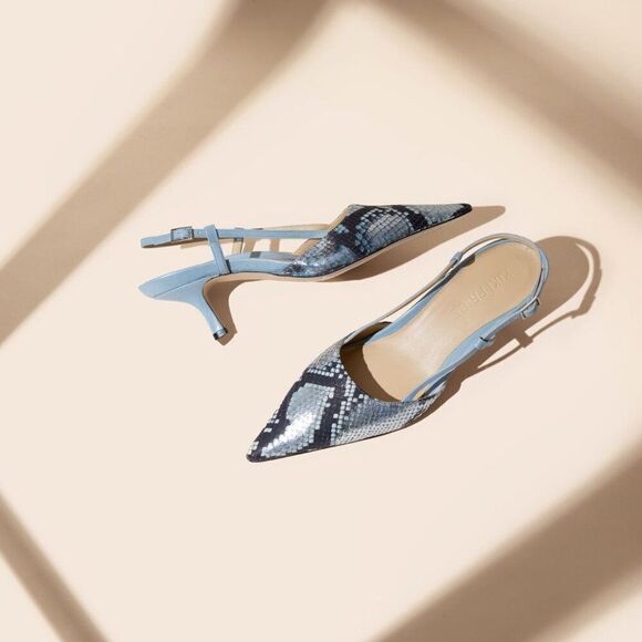 Sling Fling High Women's Slingback Heels by Kiki Price – Python - Picture 3 of 3